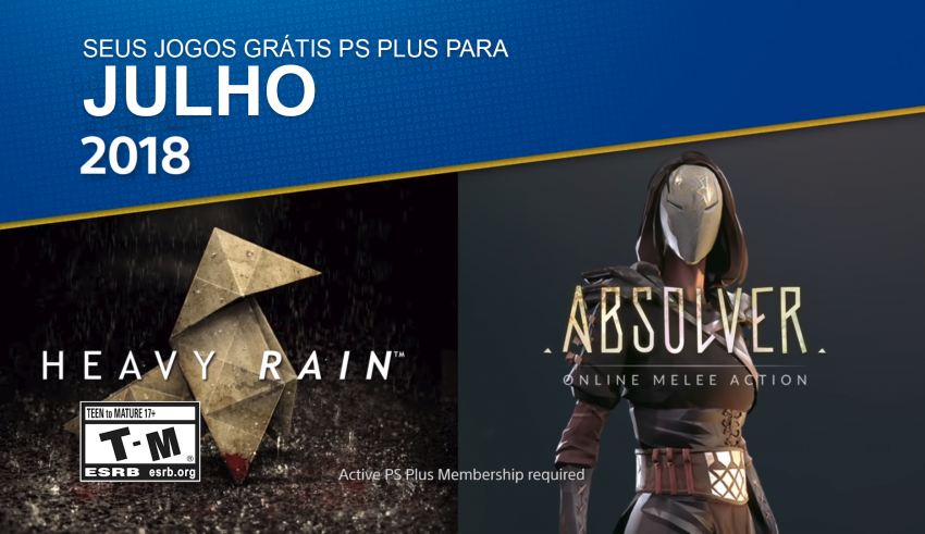 Jogos PS Plus Julho 2018