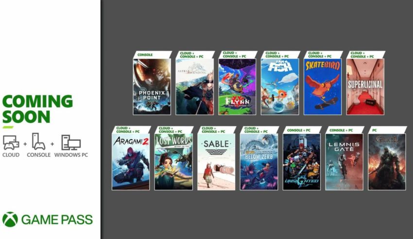Xbox Game Pass novos jogos no catálogo