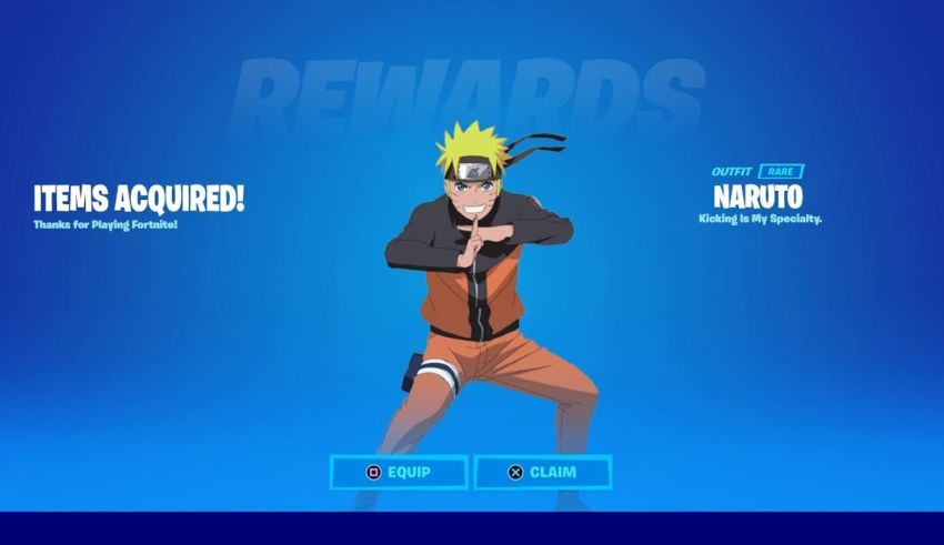 naruto no fortnite