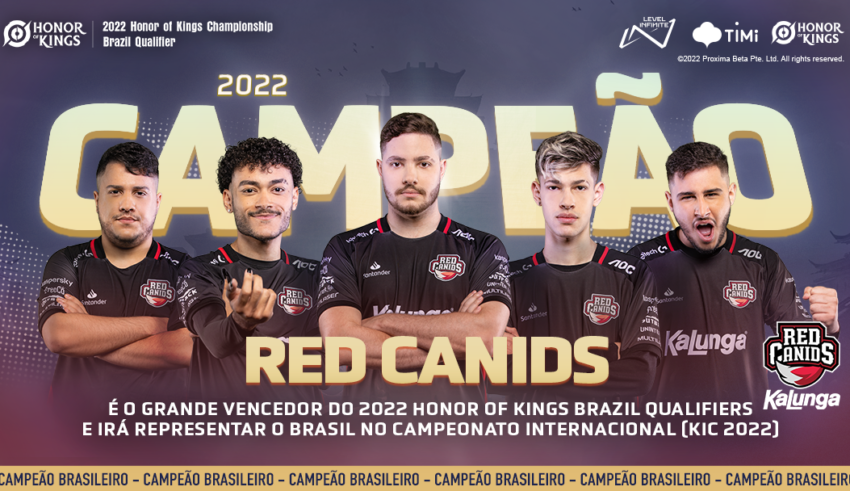 RED Canids Kalunga vence etapa BR e vai para o KIC2022