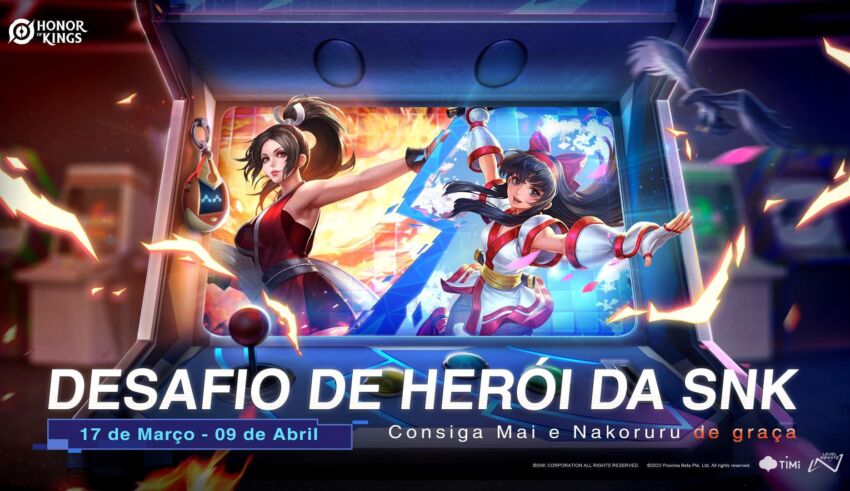 Honor of Kings recebe as personagens de SNK