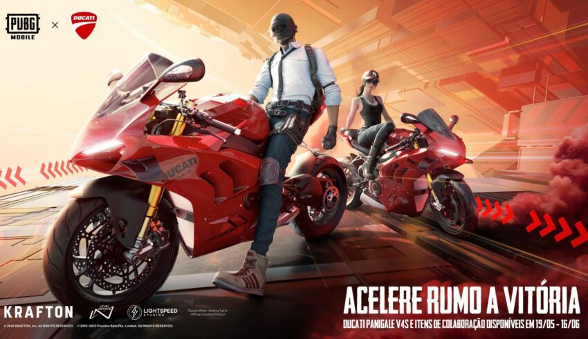 PUBG MOBILE recebe motos Ducati